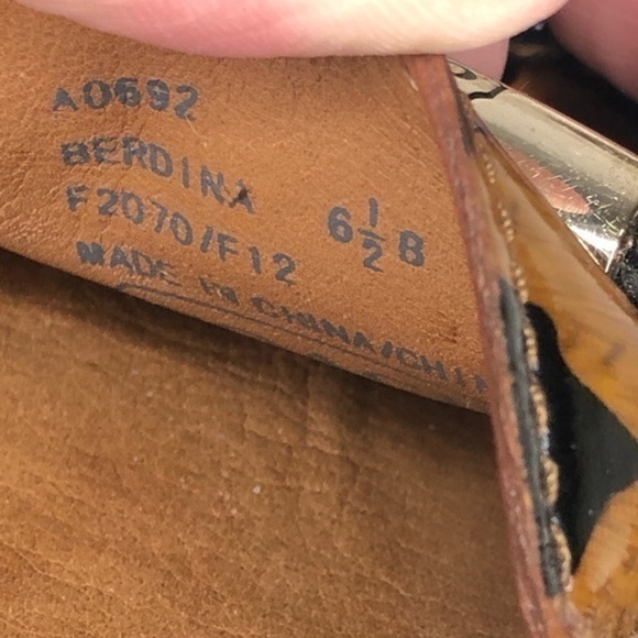 COACH patent leopard flats size 6.5 - Picture 7 of 11